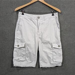 BKE Wilcox Shorts Men 29 (30x10) Cargo Smoke Standard Fit Long Length